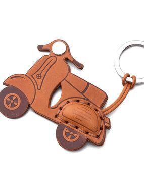 Brown Scooter bag charm